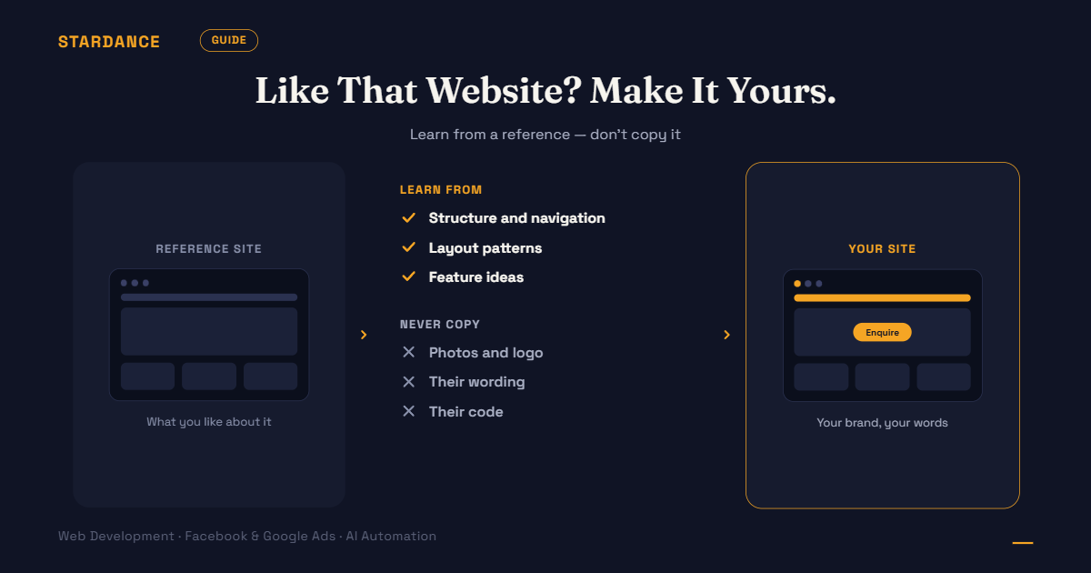 “Can You Make It Like This Website?” How We Turn a Reference Site Into a Better One for Your Business